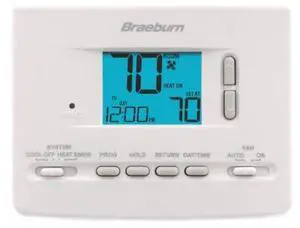Braeburn 2220NC 5-2 Day Programmable Thermostat(2 Heat/1 Cool)