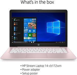 HP Stream 14 Laptop Computer 14" HD SVA Micro-Edge Display Intel Celeron N4000 Processor 4GB DDR4 64GB eMMC HDMI WiFi Webcam Office 365 Win 10 (Pink)