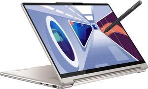 Lenovo Yoga 9i 14 2in1 Laptop 14 28K OLED Touch Glossy 100 DCIP3 90Hz Eyesafe HDR 500 Intel 12Core i71360P 16GB DDR5 4TB SSD Backlit Fingerprint Thunderbolt4 Pen Win11 Oatmeal