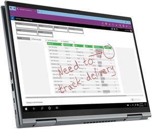 Lenovo ThinkPad X1 Yoga Gen6 2-in-1 Laptop 14" 4K IPS Touch (500 nits, HDR400, 100% DCI-P3) Intel 4-core i7-1185G7 16GB DDR4 512GB SSD Backlit Fingerprint Thunderbolt Pen Win11Pro Silver