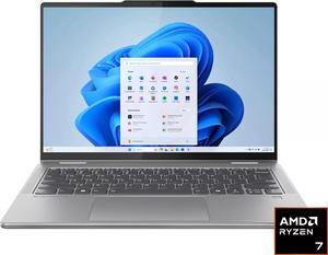 Lenovo Yoga 7 2-in-1 AI PC Laptop 14" FHD+ IPS Touch AMD Zen4 8-core Ryzen 7 8840HS 16GB DDR5 1TB SSD Backlit Fingerprint Long-Lasting Battery Rapid Charging Win11 Gray