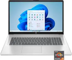 HP 17 Business Laptop 17.3" FHD IPS AMD Hexa-core Ryzen 5 7430U 16GB DDR4 512GB SSD USB-C Fast Charge Long-Lasting Battery Win11