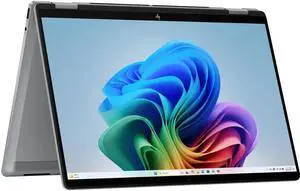 HP OmniBook X Flip 2-in-1 Copilot+ AI PC Laptop 14" WUXGA Touch 400nits AMD 6-core Ryzen AI 5 340 (Up to 50 TOPS) 16GB DDR5 1TB SSD Backlit Wi-Fi6E 5MP IR Camera Poly Win11