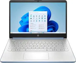 HP 14 Lightweight Business & Student Portable Laptop 14" HD Anti-glare Intel 4-core N150 8GB RAM 192GB Storage (128GB UFS + 64GB SD Card) USB-C Long-Lasting Battery Office365 (1-yr) Win11