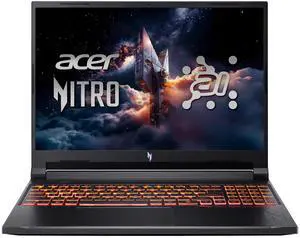 Acer Nitro V 16 AI Gaming Laptop 16" WUXGA IPS 180Hz AMD Zen 4 Hexa-core Ryzen 5 240 32GB RAM 1TB SSD GeForce RTX 5050 (Up to 421 AI TOPS) Backlit Win11