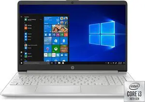 HP 15 Sleek Laptop Computer, 15.6" HD BrightView micro-edge Widescreen, 10th Gen Intel Core i3-1005G1 8GB RAM 256GB Solid State Drive, Type-C Webcam Bluetooth Windows 10