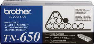 Brother TN 650 Black Toner Cartridge High Yield 782192