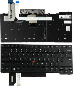 For Lenovo ThinkPad T480S E480 L480 T490 Yoga T480s Keyboard Backlit 01YP520 tb0