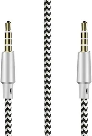 3.5mm 4 Pole Aux Cable 4 position Stereo Mic Audio MM Wire Gold Plated 5Ft