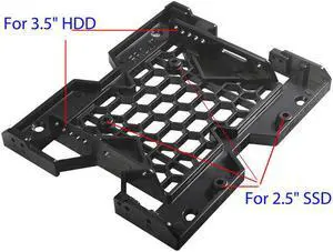 2.5 / 3.5 to 5.25 Drive Bay Computer Case Adapter HDD Mounting Bracket SSD