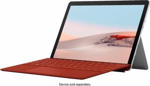 MICROSOFT - SURFACE GO SIGNATURE TYPE COVER FOR SURFACE GO, GO 2, AND GO 3 - POPPY RED ALCANTARA MATERIAL