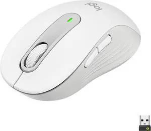Logitech - Signature M650 Wireless Scroll Mouse with Silent Clicks - Off-White Logitech - Signature M650 Wireless Scroll Mouse with Silent Clicks - Off-White