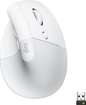 LOGITECH - LIFT VERTICAL WIRELESS ERGONOMIC MOUSE WITH 4 CUSTOMIZABLE BUTTONS - OFF-WHITE