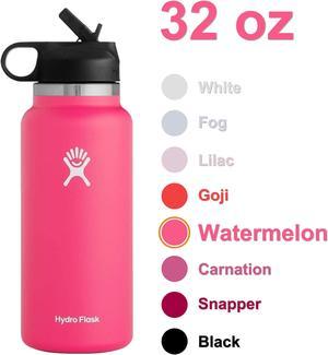 Hydro Flask Water Bottle - Stainless Steel & Vacuum Insulated - Wide Mouth  2.0 with Leak Proof Flex Cap - 32 oz, Watermelon