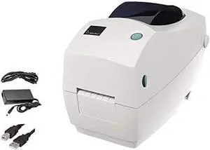 Ze bra- TLP2824 Plus Thermal Transfer Desktop Printer for Labels, Receipts, Bar codes, Tags, and Wrist Bands - Print Width of 2 in - USB and Ethernet Port Connectivity