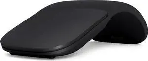 Microsoft Arc Mouse - Black. Sleek,Ergonomic design, Ultra slim and lightweight, Bluetooth Mouse for PC/Laptop,Desktop works with Windows/Mac computers