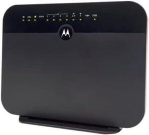 Motorola MD1600 VDSL2/ADSL2+ Modem and AC1600 WiFi Gigabit Router Black Tested