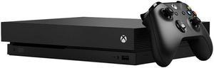 Refurbished Microsoft Xbox One X Black 1TB 4K UHD HDR Gaming Console