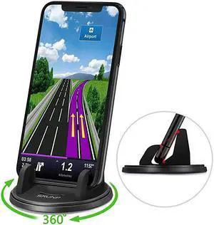 Dashboard Cell Phone Holder, Car Phone Mount[Vertical Horizontal 360°Rotate] Dash Cell Phone Holder for Car Cradle Compatible iPhone 11 Pro Max XS XR X 8 7 6 Samsung Galaxy Note S10+ Smartphones