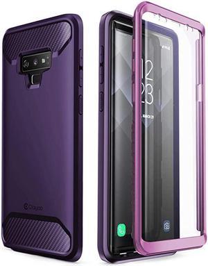 Samsung Galaxy Note 9 Case  Xenon Series FullBody Rugged Case with Builtin 3D Curved Screen Protector for Samsung Galaxy Note 9 2018 Release Purple