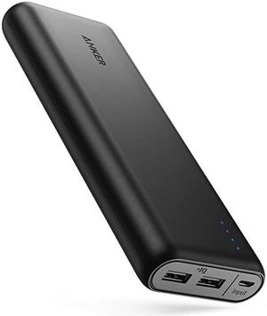 Portable Charger  PowerCore 20100mAh Ultra High Capacity Power Bank with 48A Output and PowerIQ Technology External Battery Pack for iPhone iPad amp Samsung Galaxy amp More Black