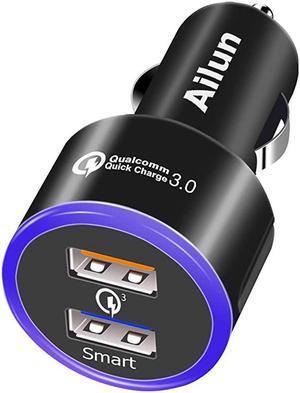 Car Charger Qualcomm Quick Charge 30 Adapter Fast Dual USB Port 35W for iPhone 11 12 Pro Max 12 Mini X Xs XR SE 2020 Galaxy s20+ S20Ultra