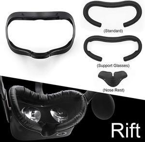 VR Facial Interface & Foam Cover Pad Replacement Comfort Set for Oculus Rift ( Only Work for Rift CV1)
