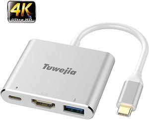 USB C to HDMI Multiport Adapter  USB 31 Gen 1 Thumderbolt 3 to HDMI 4K Video ConverterUSB 30 hub Port PD Quick Charging Port with Large Projection for 2015161718 MacBookMacBook ProChr