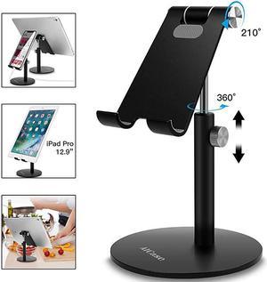 Adjustable TabletPhone Stand  Telescopic Adjustable iPad Stand HolderUniversal Multi Angle Aluminum Stand Compatible with iPhone Smart Cell PhoneTabletiPad413 inch Black