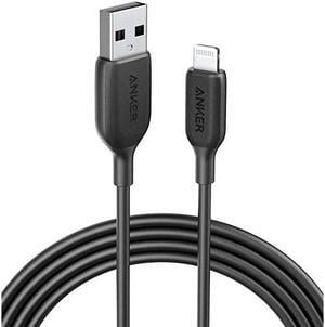 iPhone Charger Powerline III Lightning Cable 6 Foot iPhone Charger Cord MFi Certified for iPhone 11 Pro Max 11 Pro X Xs Xr Xs Max 8 8 Plus 7 7 Plus 6 and More Ultra Durable Black