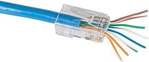 VDV826728 PassThru Modular Data Plug RJ45 CAT5E Pass Through Connectors 10Pack