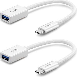 USB C to USB Adapter2 Pack USBC to USB 30 Adapter Thunderbolt 3 to USB 31 Female Adapter OTG Cable Compatible with MacBook Pro 20182017 MacBook Air 2018 Dell XPS and MoreWhite
