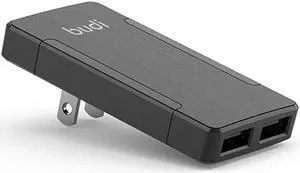17W Extra Slim Portable Wall Charger 2-Port USB-A Charger 3.15 x 1.57 x 0.4 inches