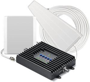 Fusion4Home Cell Phone Signal Booster for Home and Office - Verizon, AT&T, Sprint, T-Mobile 3G, 4G and LTE | Covers up to 4000 sq ft (SC-PolyH-72-YP-Kit),Fusion4Home Yagi/Panel