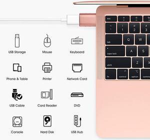 USB C to USB Adapter 2 Pack Thunderbolt 3 to USB 30 Adapter Compatible with MacBook Pro 2019 and Before MacBook Air 20192018 Dell XPS and More Type C Devices Rose Gold