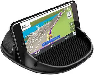 Phone Holder Phone Mount Silicone Pad Mat for Various Dashboards AntiSlip Desk Phone Stand Compatible with iPhone Samsung Android Smartphones GPS Devices and More
