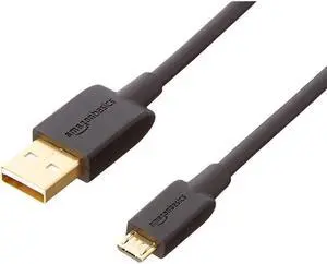 USB 20 AMale to Micro B Cable 6Foot Black 5Pack