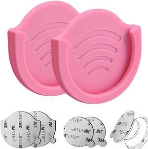 Phone Grip Holder for Socket 2 Pack Silicon Car Mount for Expanding Phone Stand with Strong 3M Adhesive Double Sided Tapes for Dashboard Desk Wall Home Office and More Pink