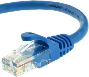 Ethernet Cable 25 Feet Supports Cat6 Cat5e Cat5 Standards 550MHz 10Gbps RJ45 Computer Networking Cord Part 3139925X
