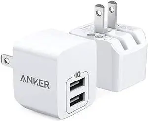 USB Charger  2Pack Dual Port 12W Wall Charger with Foldable Plug PowerPort Mini for iPhone XsXS MaxXRX88 Plus76S6S Plus iPad Samsung Galaxy Note 5 Note 4 HTC Moto and More