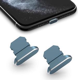 2 Pack Anti Dust Plugs for iPhone 11 iPhone 11 Pro Max Dust Cover 8 Pin Dust Plug with Mini Storage Box iPhone Charging Port Plugs Compatible with iPhone 11 ProXS MaxXR 8 Plus Grey