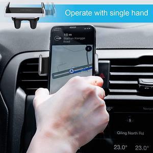 Car Phone Mount  Car Vent Holder Universal Stand Cradle Holder Compatible with iPhone 11 Pro Xs Max XR X 8 8P 7 7P 6S 6P 6 Samsung Galaxy S6 S8 S9 S8+ S9+ S10 Google LG Huawei Silver