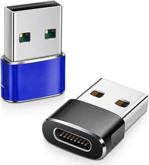 USB C Female to USB Male Adapter 2 Pack Upgraded VersionType C to USB A ConnectorWorks with LaptopsChargersand More Devices with Standard USB A Interface