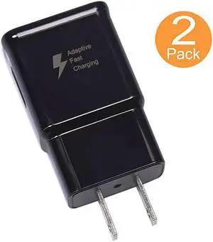 Fast Charging Wall Charger Adapter Compatible Samsung Galaxy S6 S7 S8 S9 S10 EdgePlusActive Note 5Note 8 Note 9LG G5 G6 G7 V20 V30 ThinQ Plus EPTA20JBE Quick Charge 2 Pack