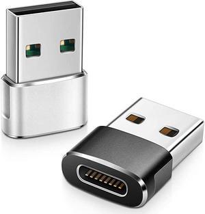 USB C Female to USB Male Adapter 2 Pack Upgraded VersionType C to USB A ConnectorWorks with LaptopsChargersand More Devices with Standard USB A Interface