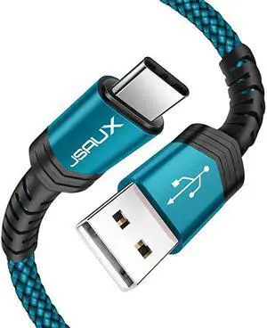 USB Type C Cable 3A Fast Charging 2Pack 66ft+66ft USBA to USBC Charge Braided Cord Compatible with Samsung Galaxy S10 S10E S9 S8 S20 PlusNote 10 9 8Z FlipAnd Other USB C ChargerGreen
