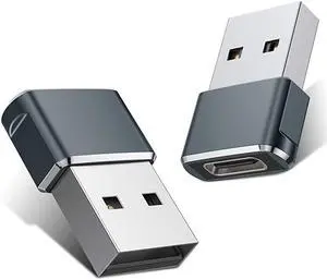 C Female to Male Adapter 2 Pack,Type C to A Charger Cable Adapter for iPhone 11 12 Mini Pro Max,Airpods iPad,Samsung Galaxy Note 10 S20 Plus 20 FE Ultra,Google Pixel 5 4 4a 3 3A 2 XL,S21 21