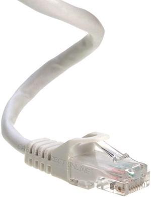 Snagless Cat6 Ethernet Network Patch Cable White 15 Feet