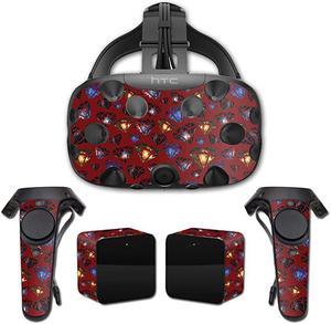Skin Compatible with HTC Vive Full Coverage - Diamond Galaxy | Protective, Durable, and Unique Vinyl Decal wrap Cover | Easy to Apply, Remove, and Change Styles | Made in The USA