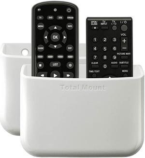 Universal Remote Holders Quantity 2 Two Remotes per Holder White